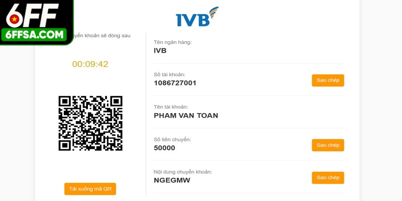 Anh em lưu ý để tránh rủi ro, khi nạp xong hãy lưu lại biên lai