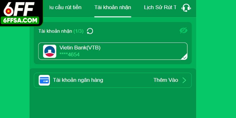 Rút tiền 6FF không thành công là do chưa hoàn tất xác minh